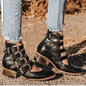 Freebird Scarlett, Black, Size 7